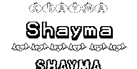 Coloriage Shayma