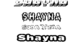 Coloriage Shayna