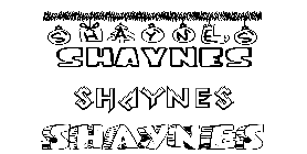 Coloriage Shaynes