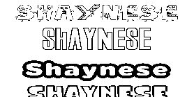 Coloriage Shaynese