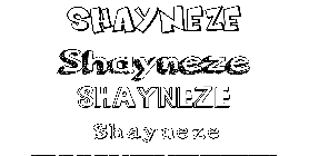 Coloriage Shayneze