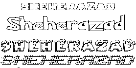 Coloriage Sheherazad
