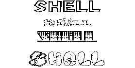 Coloriage Shell