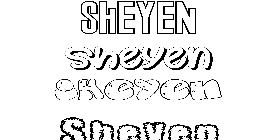 Coloriage Sheyen