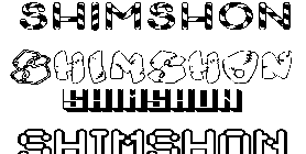 Coloriage Shimshon