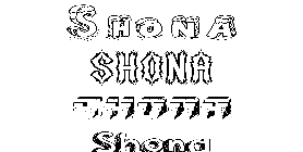 Coloriage Shona