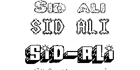 Coloriage Sid-Ali