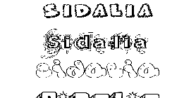 Coloriage Sidalia