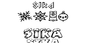 Coloriage Sika