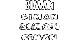 Coloriage Siman