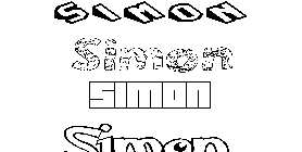 Coloriage Simon