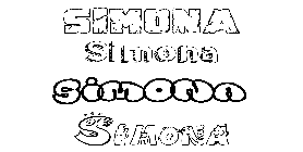 Coloriage Simona