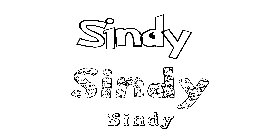 Coloriage Sindy