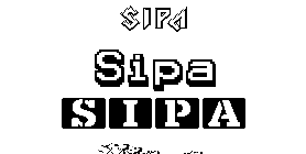 Coloriage Sipa