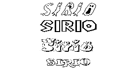 Coloriage Sirio