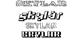 Coloriage Skylar