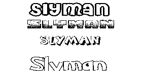 Coloriage Slyman