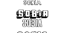 Coloriage Sobia