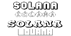 Coloriage Solana