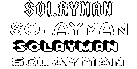 Coloriage Solayman