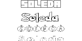 Coloriage Soleda