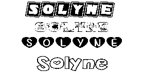 Coloriage Solyne