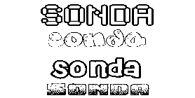 Coloriage Sonda