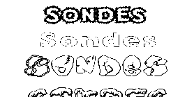 Coloriage Sondes