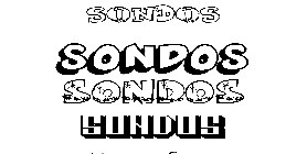 Coloriage Sondos