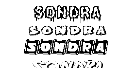 Coloriage Sondra