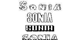 Coloriage Sonia