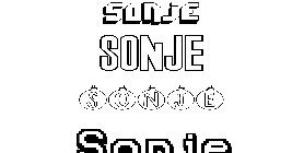 Coloriage Sonje