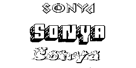 Coloriage Sonya
