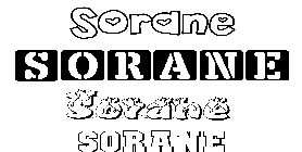 Coloriage Sorane