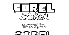 Coloriage Sorel