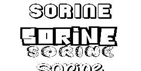 Coloriage Sorine