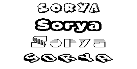 Coloriage Sorya