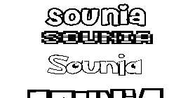 Coloriage Sounia