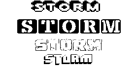 Coloriage Storm