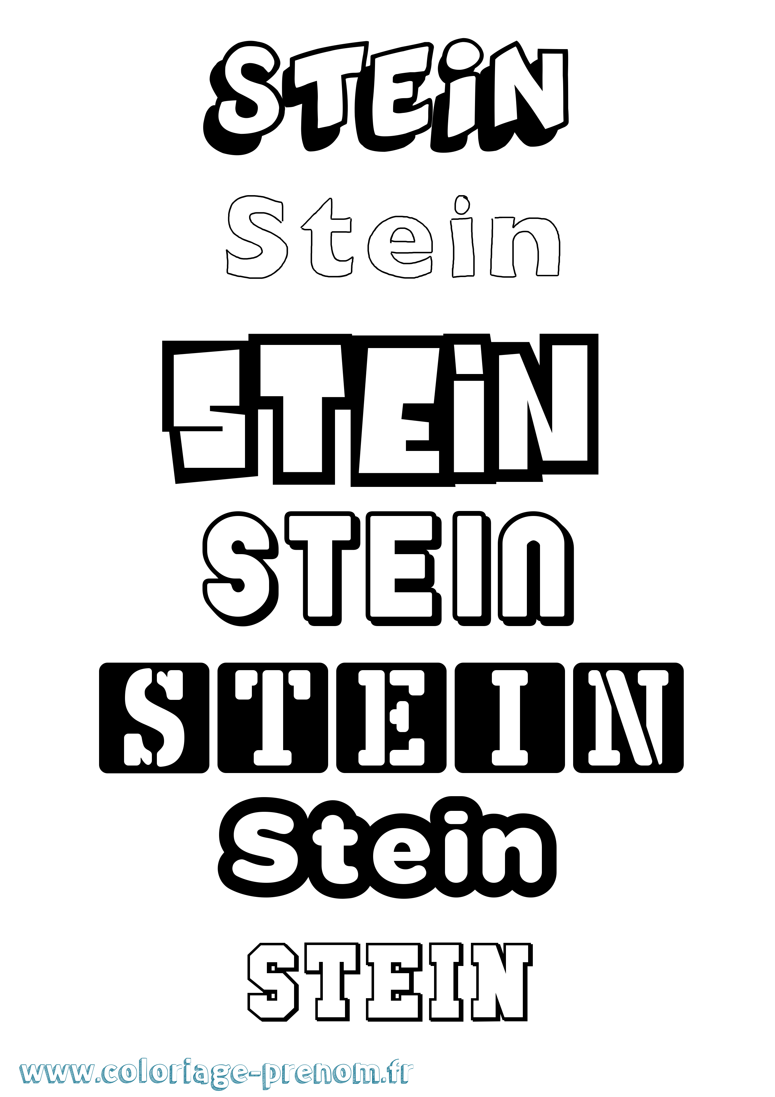 Coloriage Stein Simple Coloriage prénom Stein Simple
