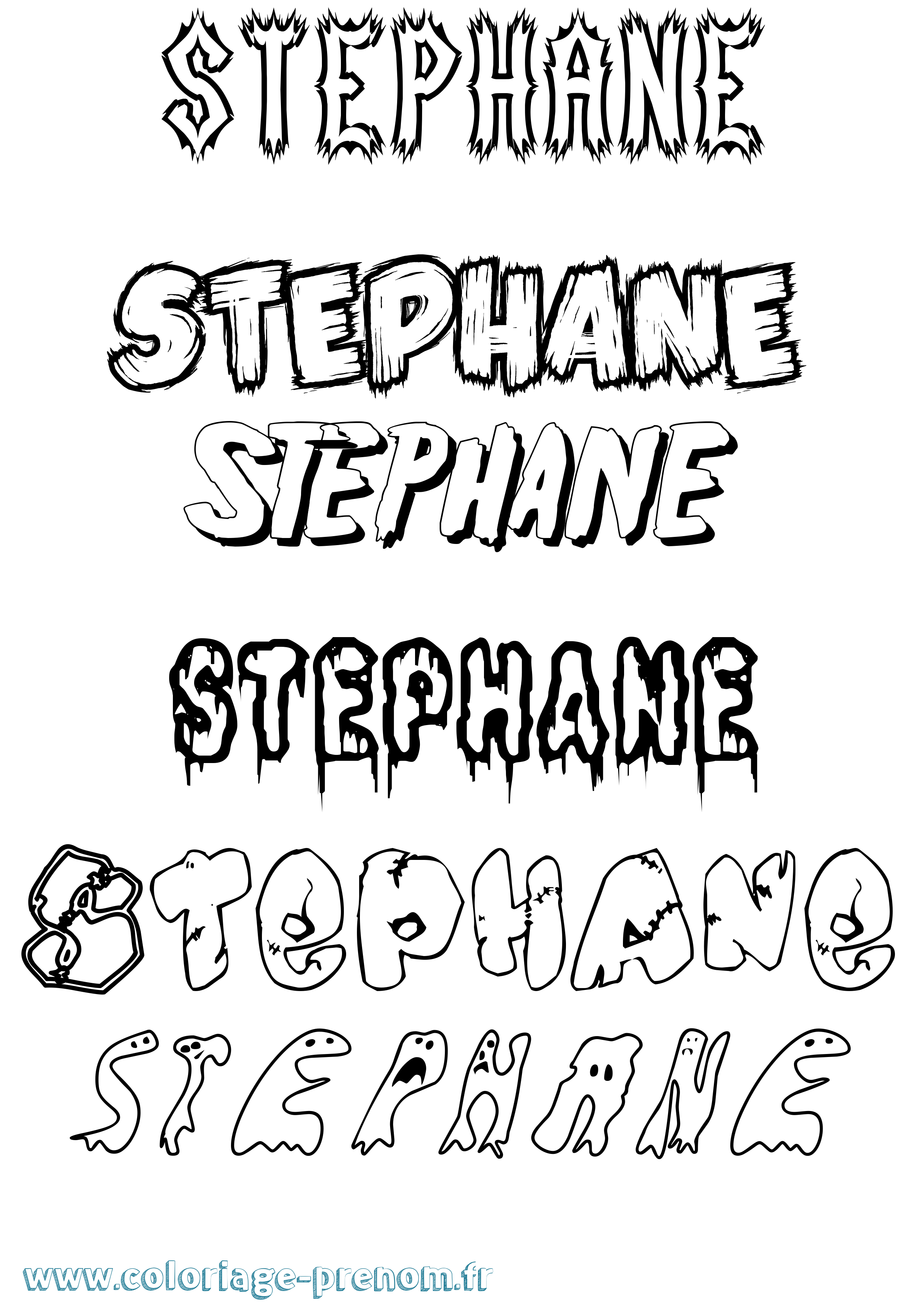 Coloriage Stephane Frisson Coloriage prénom Stephane Frisson