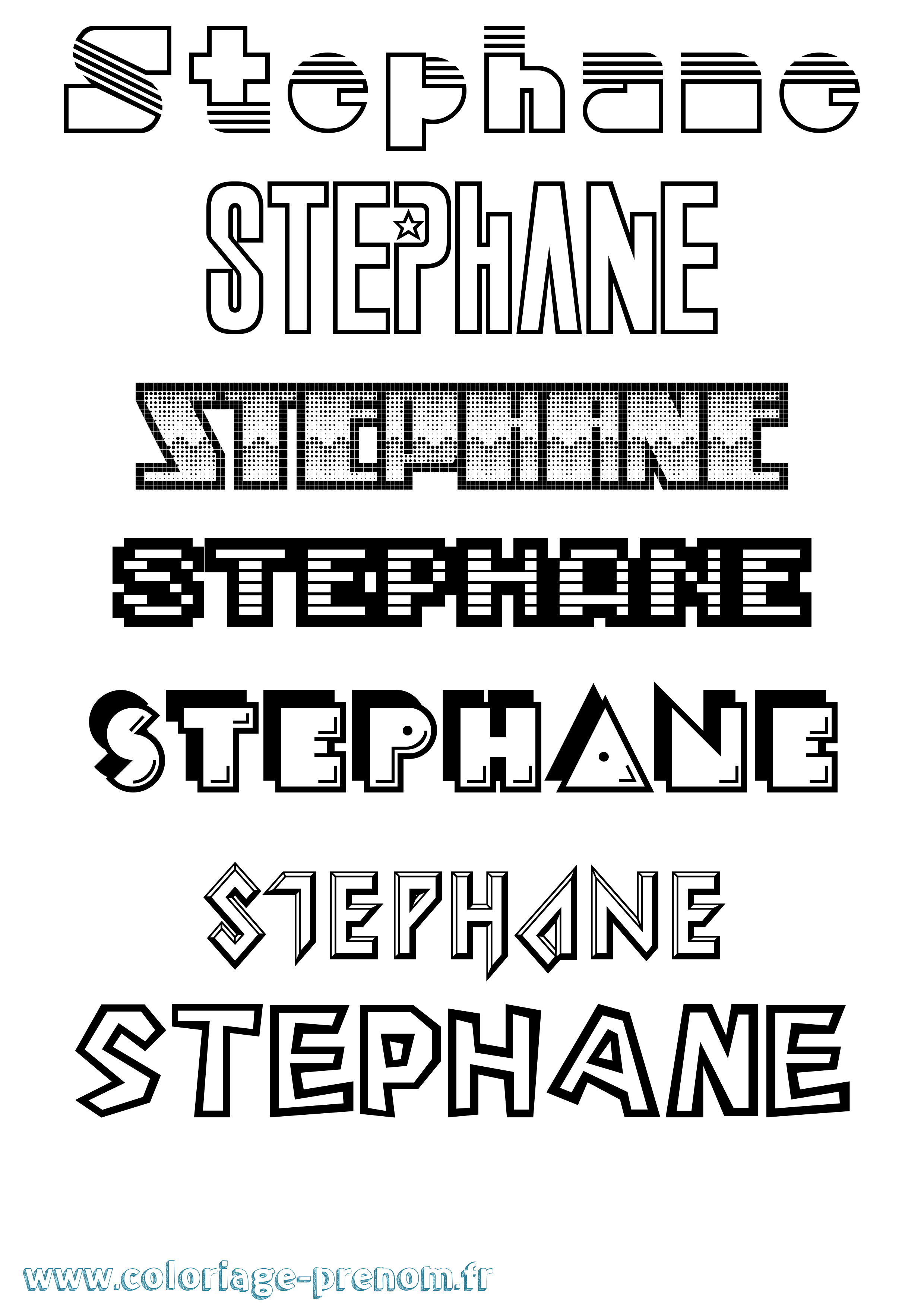 Coloriage Stephane Jeux Vidéos Coloriage prénom Stephane Jeux Vidéos