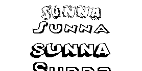 Coloriage Sunna