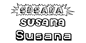 Coloriage Susana