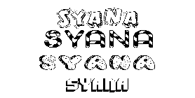 Coloriage Syana