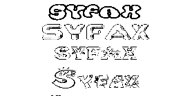 Coloriage Syfax