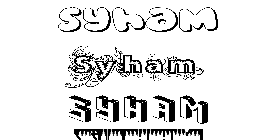 Coloriage Syham