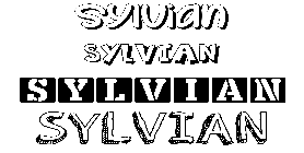 Coloriage Sylvian