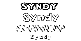 Coloriage Syndy