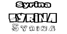 Coloriage Syrina